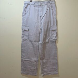 Womens New H&M 90’s Baggy Jeans High Waisted Extra Long Length Cargo Pants